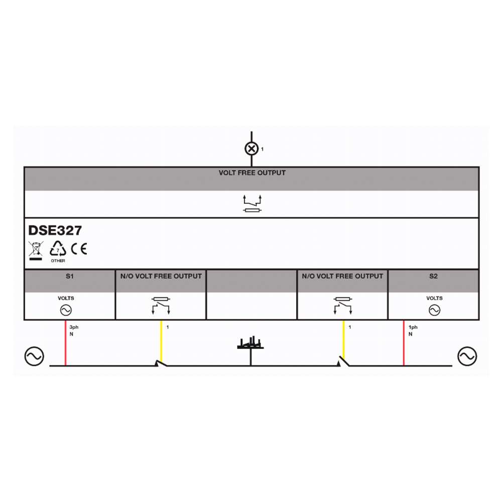 Deep Sea - 0327-01 - Din rail mounted ATS