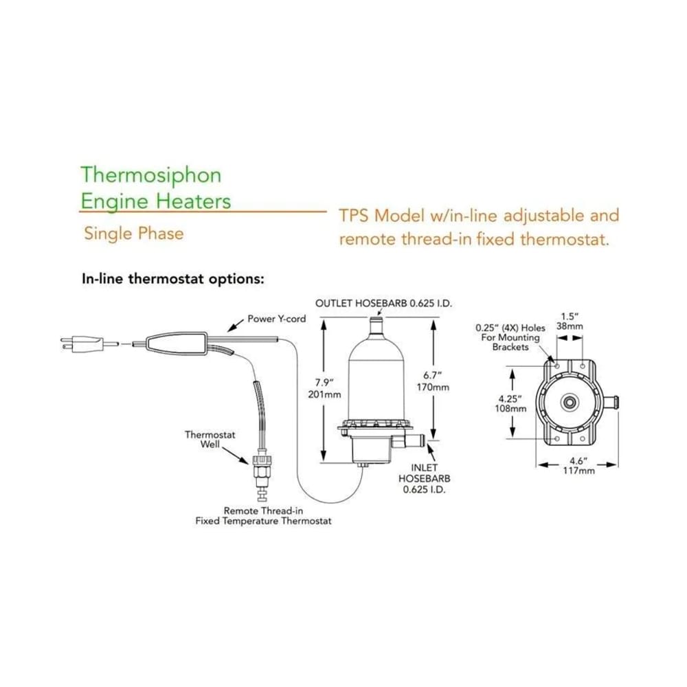 Hotstart TPS151GT12-001 Original Engine Heater