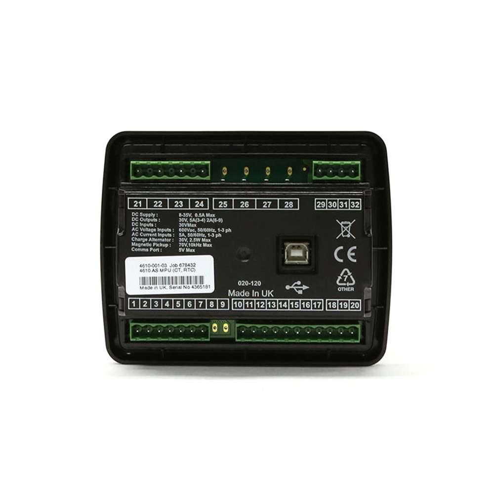 Deep Sea 4610-03 Auto Start MPU (CT, RTC) (020-282 gasket not included)
