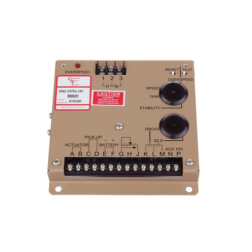 [ESD5221] GAC ESD5221 Isochronous, Variable Speed, Droop Governing Original
