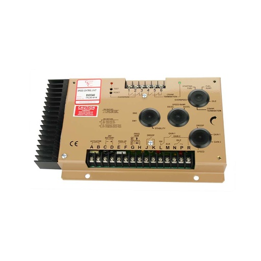 [ESD5340] GAC ESD5340 Isochronous, Variable Speed, Droop Governing for Heavy Duty Actuators